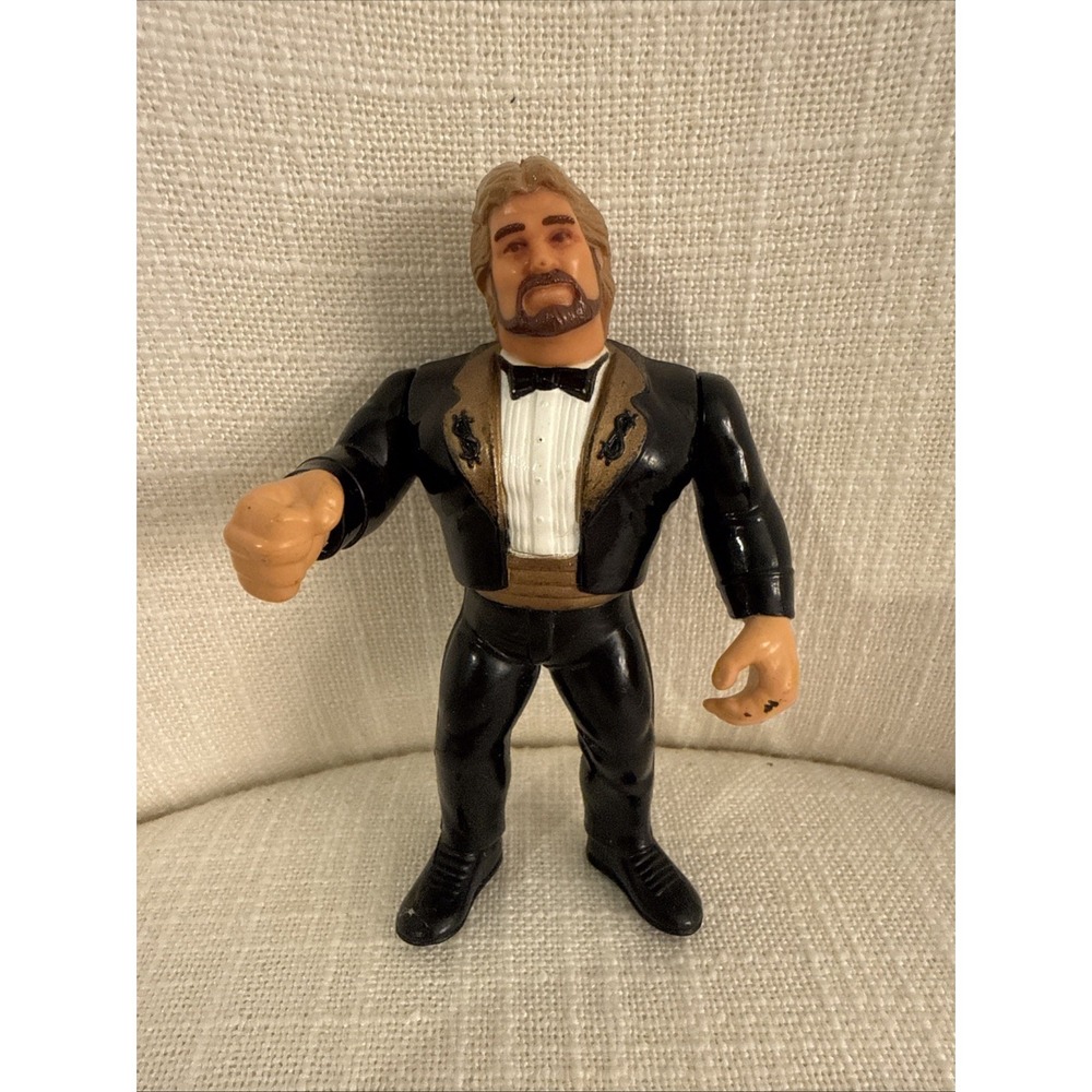 1990‎ Hasbro WWF Ted DiBiase Million Dollar Man Series 1 Action Figure Working